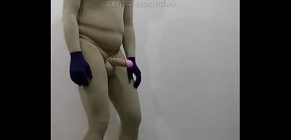  Zentai penis femdom slave cbt